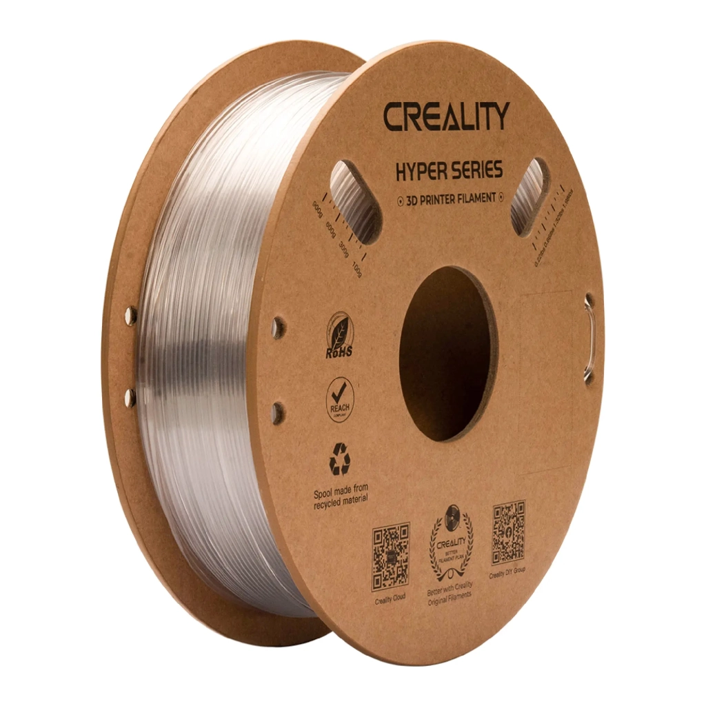 Пластик для 3D-принтера Creality Hyper PETG 1.75мм, transparent, 1кг (3301030042)