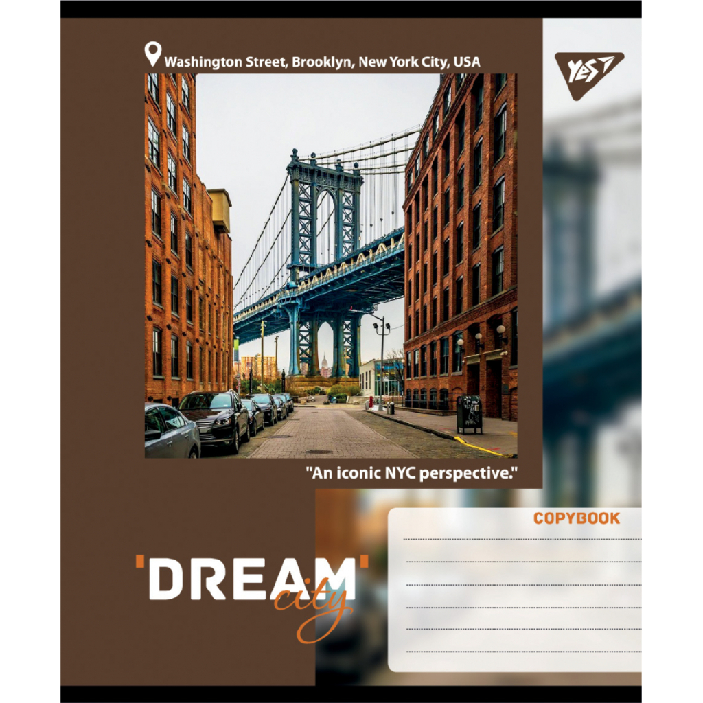 Зошит Yes Dream City А5 24 аркушів лінія (767700)
