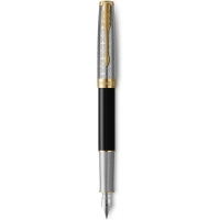 Fountain pen Parker SONNET 17 Metal & Black Lacquer GT FP18 F (68 111)