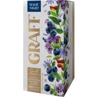 Graff Magic night tea with blueberry and verbena aroma 20x1.5 g (4820279612508)