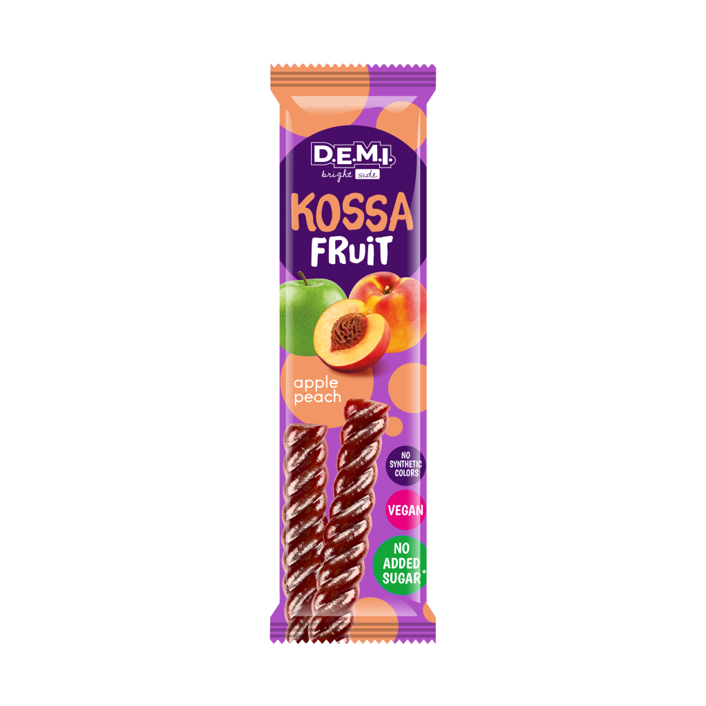 Цукерка Demi Kossa Fruit Пастила фруктова з смаком персика 15 г (de.21449) Цукерка Demi Kossa Fruit Пастила фруктова з смаком персика 15 г (de.21449)