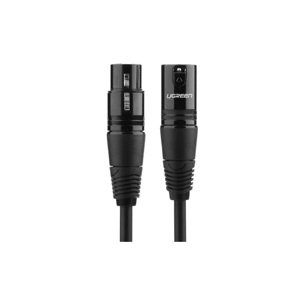 Кабель мультимедійний XLR M to XLR F 2.0m AV130 black Ugreen (20710) Кабель мультимедійний XLR M to XLR F 2.0m AV130 black Ugreen (20710)