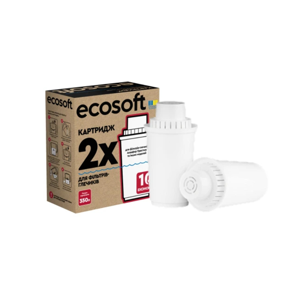 Картридж для фільтра глечика Ecosoft Аквафор 2шт (CRVK2AQRECO)