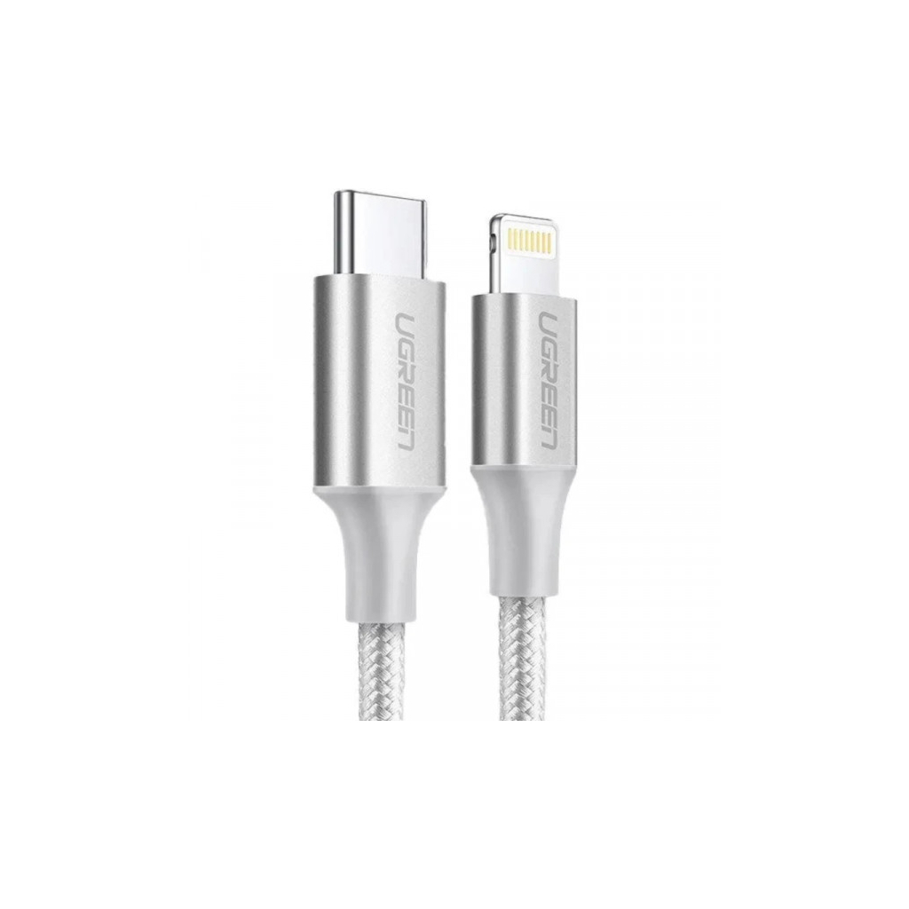 Дата кабель USB-C to Lightning 1.0m 3A 60W US304 white UGREEN (70523) Дата кабель USB-C to Lightning 1.0m 3A 60W US304 white UGREEN (70523)