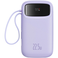 Батарея універсальна Baseus Qpow2 20000mAh 22.5W PD, QC/3.0, Purple (P10055002513-00)