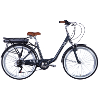 Електровелосипед Dorozhnik 26" eLUX Vbr FR рама-17" 36B 13А*г 500Вт 2026 темно-сірий (ELB-D-26-292)