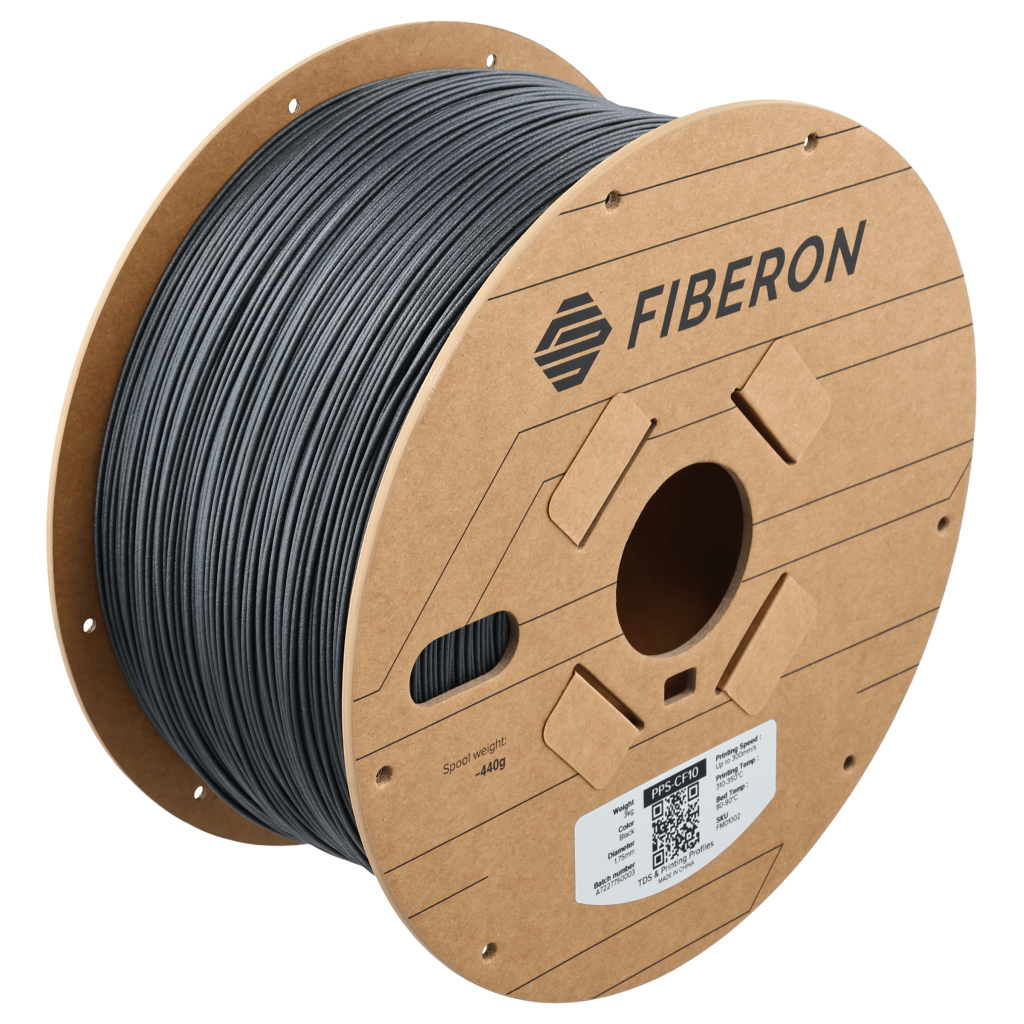 Пластик для 3D-принтера Polymaker Fiberon PPS-CF10 1,75mm 3kg BLACK (FM01002)