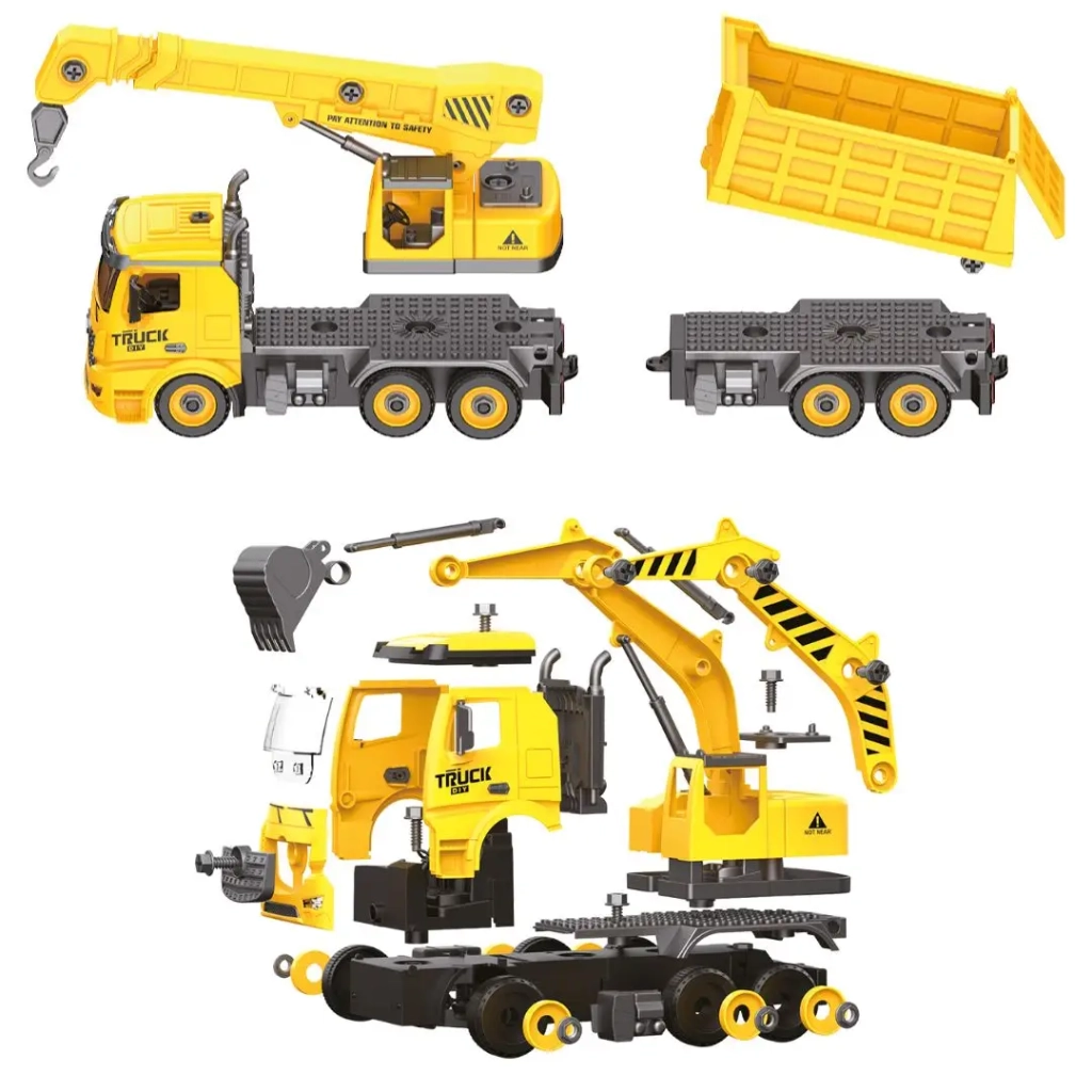 Конструктор Otamanko Автоконструктор 3-в-1 Будівельна служба Кран (FY003A (yellow))