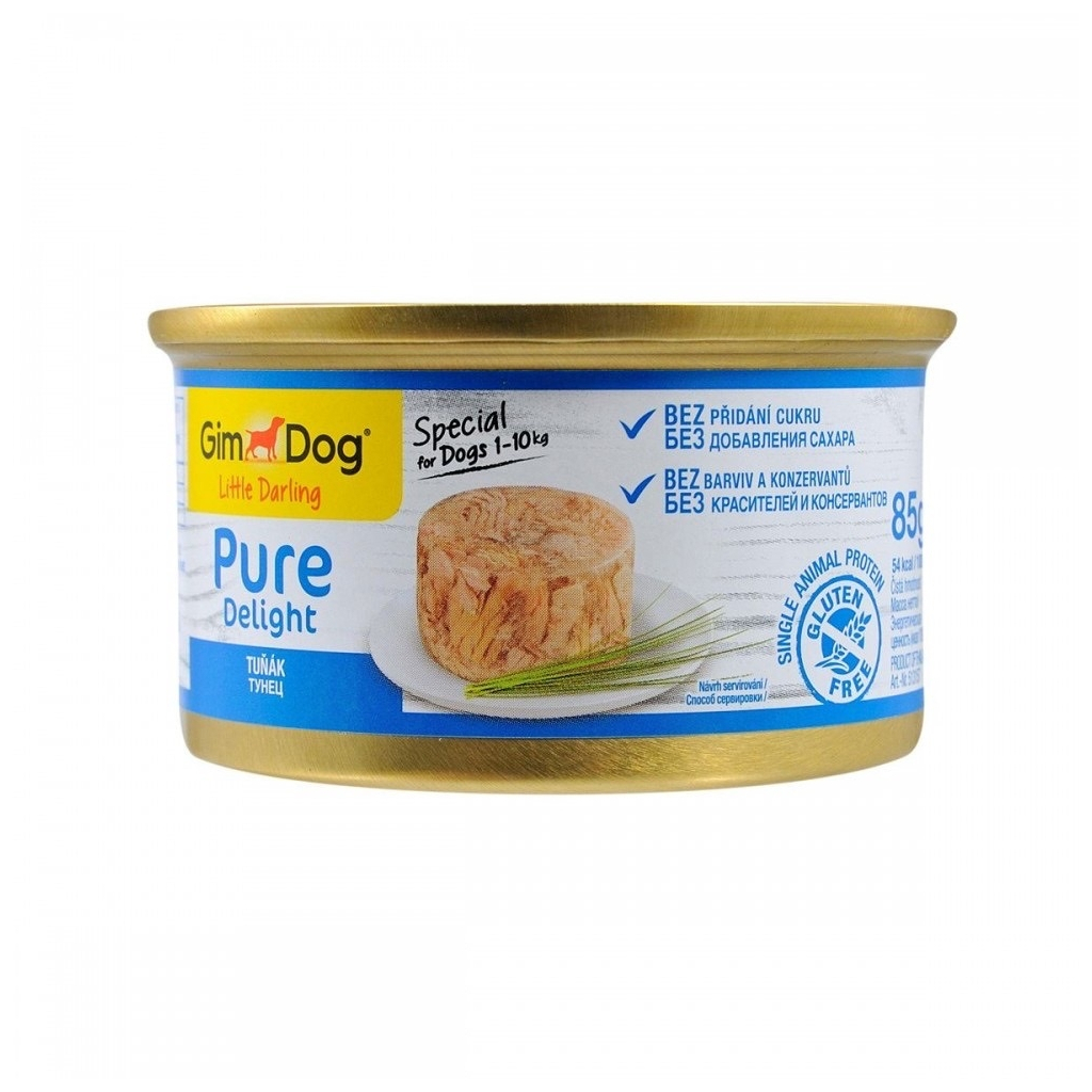 Консерви для собак GimDog Pure Delight для мініатюрних порід з тунцем 85 г (4002064513157) Консерви для собак GimDog Pure Delight для мініатюрних порід з тунцем 85 г (4002064513157)