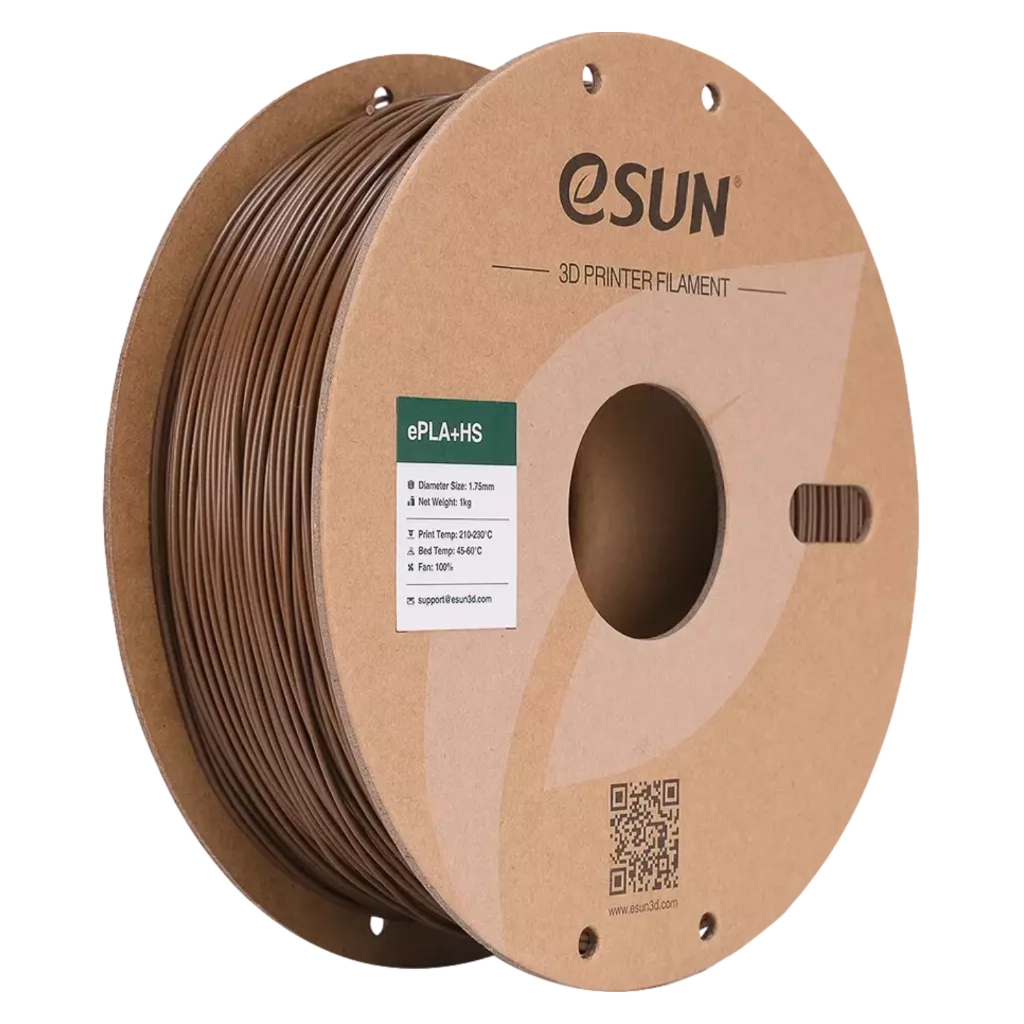 Пластик для 3D-принтера eSUN ePLA+HS, 1,75mm, 1kg, brown (EPLA+HS-P175C1) Пластик для 3D-принтера eSUN ePLA+HS, 1,75mm, 1kg, brown (EPLA+HS-P175C1)