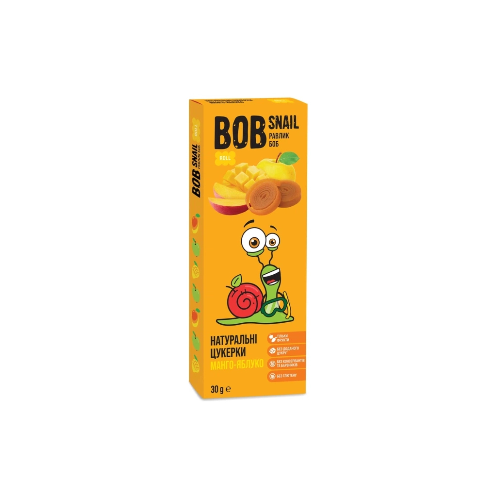 Цукерка Bob Snail Мангово-яблучні 30 г (1740740)
