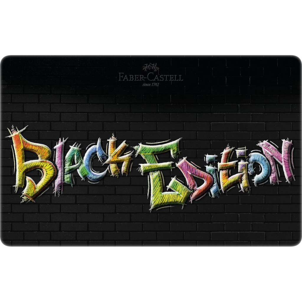 Олівці кольорові Faber-Castell Black Edition colour pencils 36 кольорів тригранні чорне дерево, металева коробка, 116437 (32085) Олівці кольорові Faber-Castell Black Edition colour pencils 36 кольорів тригранні чорне дерево, металева коробка, 116437 (32085)