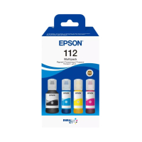 Контейнер з чорнилом Epson 112 EcoTank Multipack (C,M,Y,Bk) pigm (C13T06C64A)