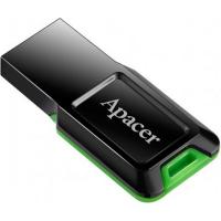 USB флеш накопичувач Apacer 32GB AH132 Black-Green RP USB2.0 (AP32GAH132B-1)