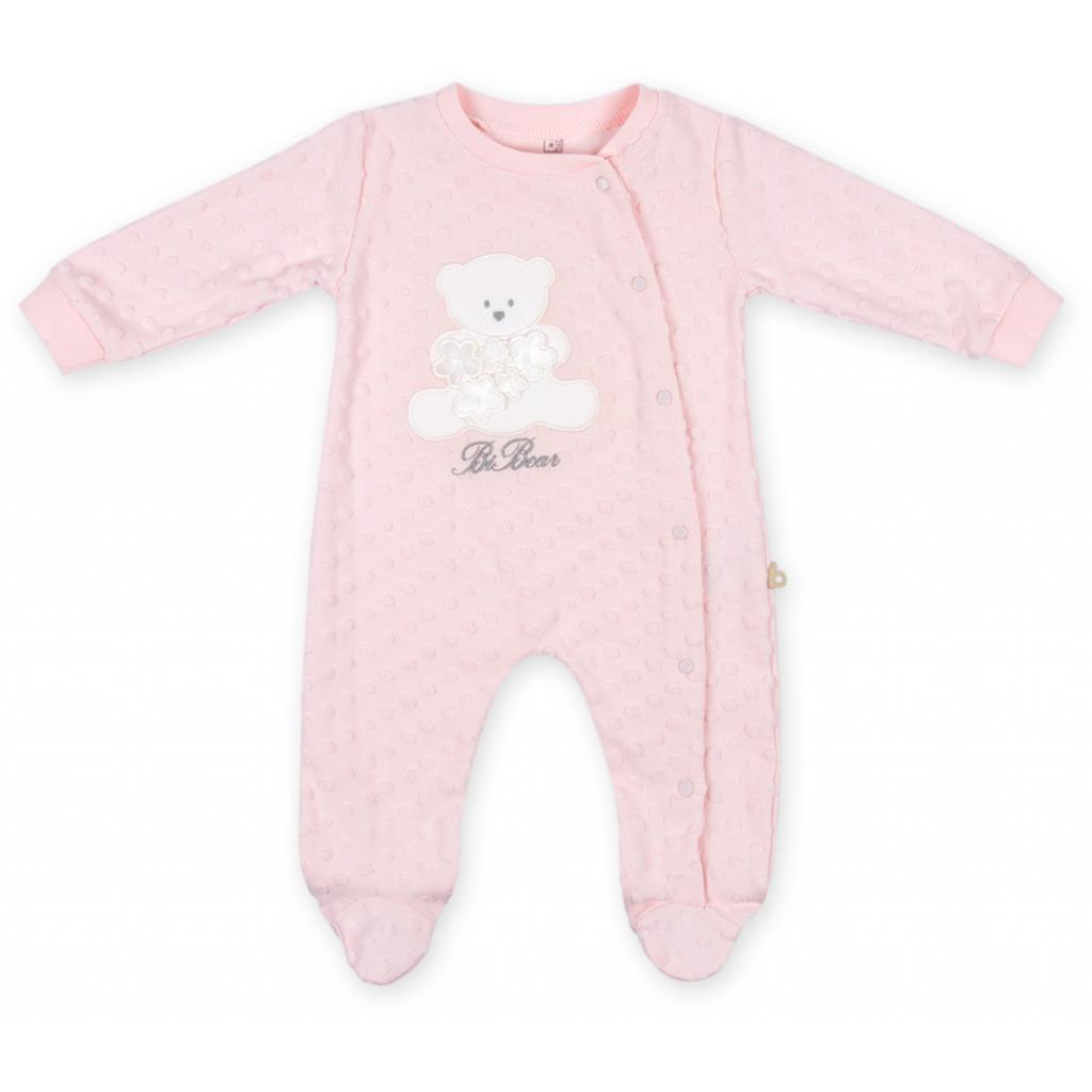 Чоловічок дитячий Bibaby з ведмежам (60063-50G-pink)