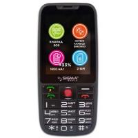 Мобільний телефон Sigma Comfort 50 Elegance 3 (1600 mAh) SIMO ASSISTANT Black (4827798233719)