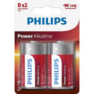 Battery PHILIPS D LR20 Power Alkaline * 2 (LR20P2B/10)