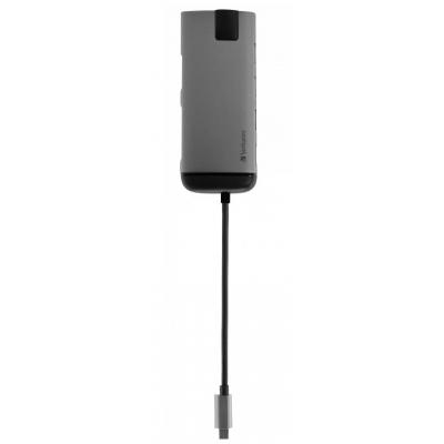 Hub Verbatim USB-C to U3.1G1/U3.0/HDMI/SD/mSD/RJ45 (49142)