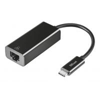 Перехідник USB-C to Ethernet BLACK Trust (21491_TRUST)