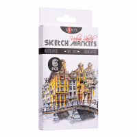 Art marker Santi set of double-sided sketch Urban 6 pcs (390548)
