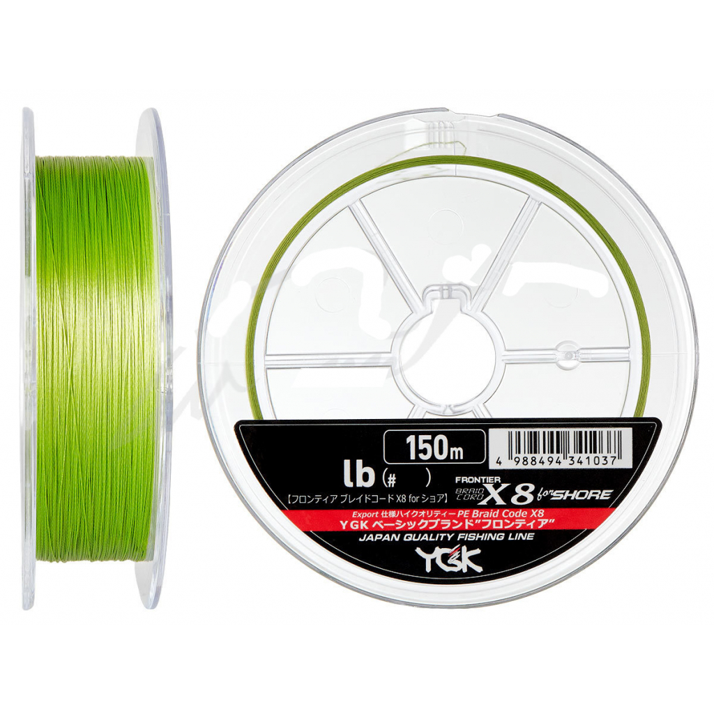 Шнур YGK Frontier Braid Cord X8 150m Green 2.0/0.235mm 30lb/13.5kg (5545.02.99) Шнур YGK Frontier Braid Cord X8 150m Green 2.0/0.235mm 30lb/13.5kg (5545.02.99)