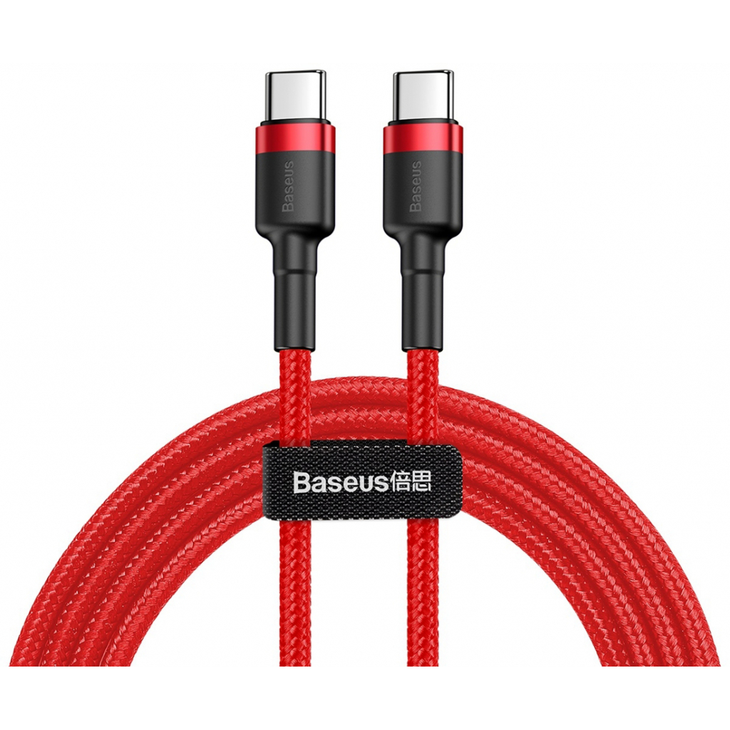 Дата кабель USB-C to USB-C 1.0m USB 3.1 3A red Baseus (CATKLF-G09) Дата кабель USB-C to USB-C 1.0m USB 3.1 3A red Baseus (CATKLF-G09)