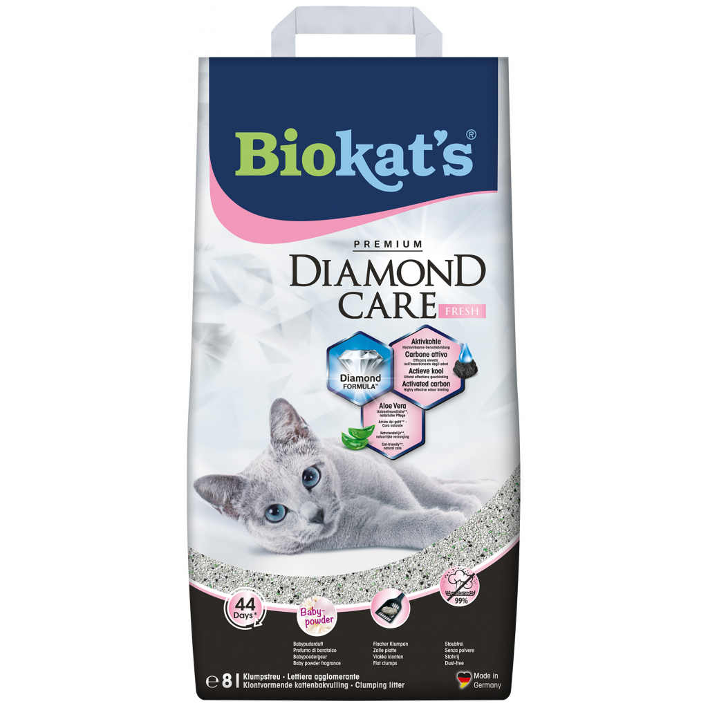 Наповнювач для туалету Biokat's DIAMOND CARE FRESH 8 л (4002064613260) Наповнювач для туалету Biokat's DIAMOND CARE FRESH 8 л (4002064613260)