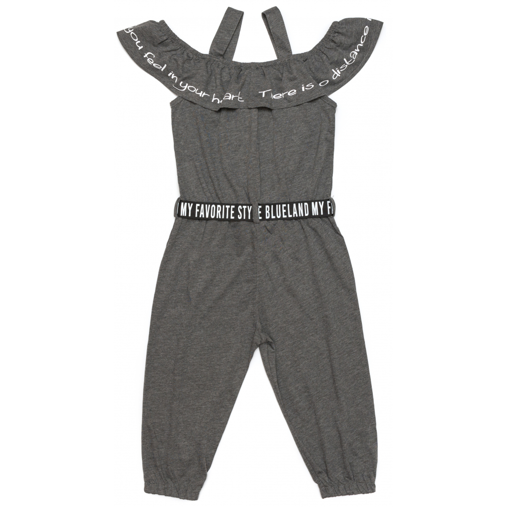 Комбінезон дитячий Blueland з оборкою (2476-140G-gray)