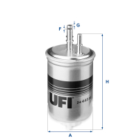 Fuel filter UFI 24.445.00