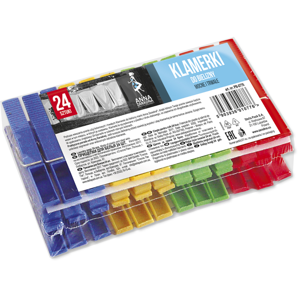 Прищіпки Anna Zaradna 24 шт. (5903936010776) Прищіпки Anna Zaradna 24 шт. (5903936010776)