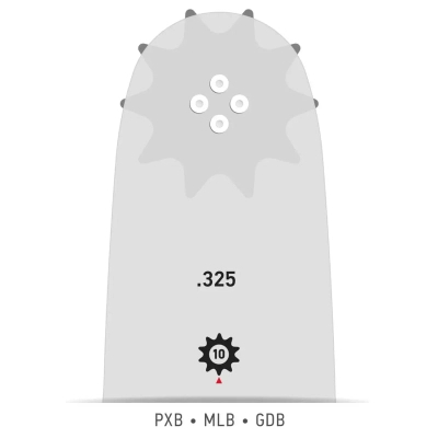 Шина для ланцюгової пили Oregon 0.325'', 1.3 мм 16''/40 см (160MLBK041)