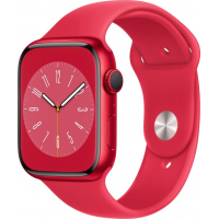 Смарт-годинник Apple Watch Series 8 GPS 45mm (PRODUCT)RED Aluminium Case with (PRODUCT)RED Sport Band - Regular (MNP43UL/A)