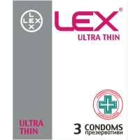 Condoms Lex Condoms Ultra Thin 3 pcs. (4820144770371)
