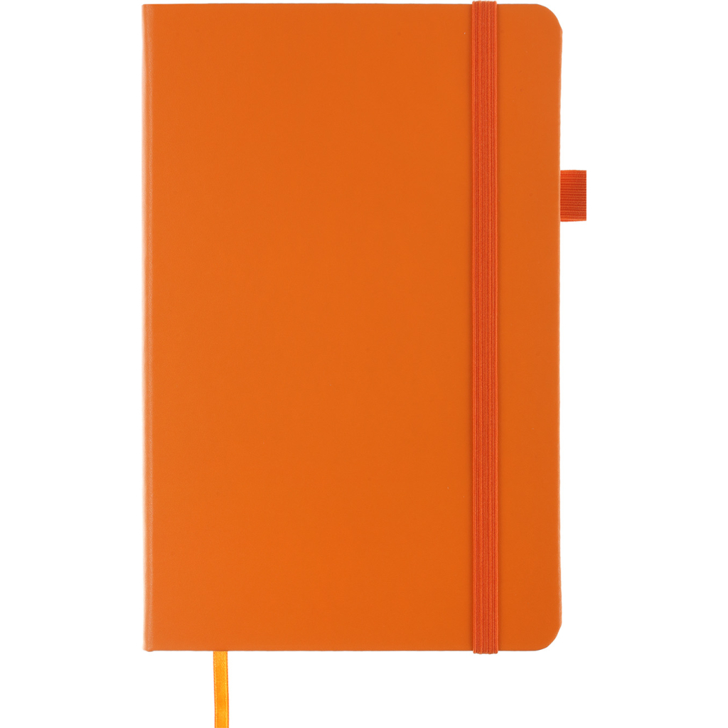 Книга записна Buromax Etalon 125x195 мм 96 аркушів в точку обкладинка зі штучної шкіри Помаранчева (BM.291360-11)