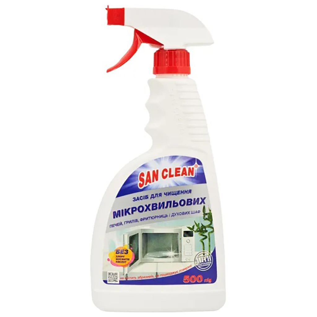 Засіб для чищення мікрохвильових печей San Clean 500 мл (4820003543016)