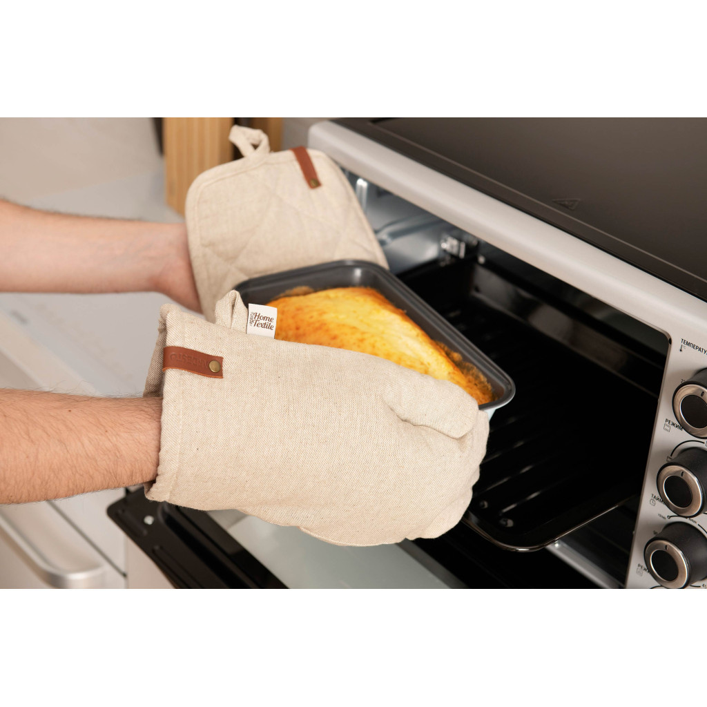 Кухонна прихватка Ardesto Рукавичка Oliver бежевий, 100% бавовна (ART05OB) Кухонна прихватка Ardesto Рукавичка Oliver бежевий, 100% бавовна (ART05OB)