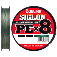 Cord Sunline Siglon PE x8 300m 4.0/0.342mm 60lb/29.0kg Dark Green (1658.10.49)