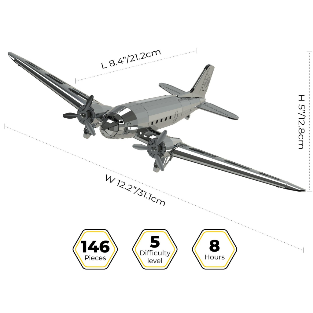 Конструктор Metal Time колекційна модель Remarkable Douglas (MT057) Конструктор Metal Time колекційна модель Remarkable Douglas (MT057)