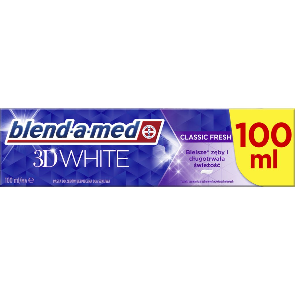 Зубна паста Blend-a-med 3D White Класична свіжість 100 мл (8006540792896)