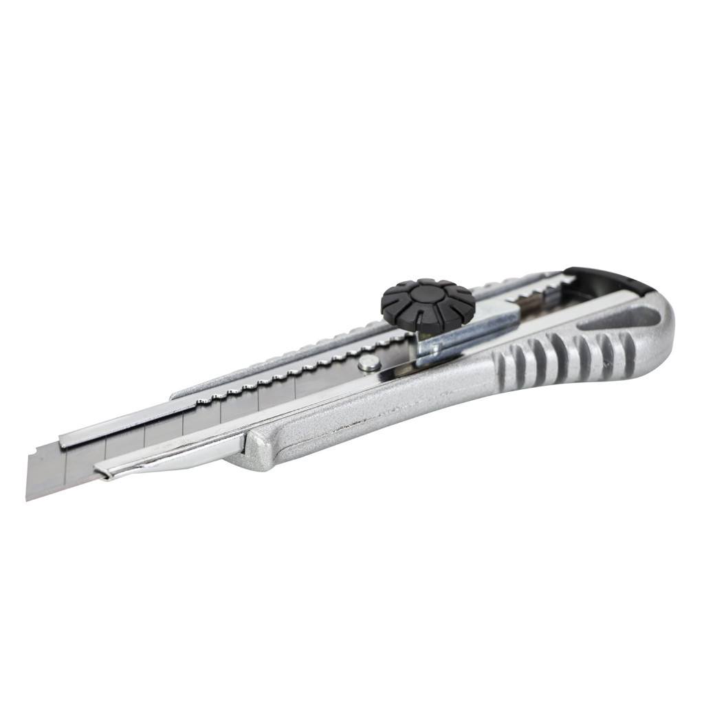 Ніж монтажний Sigma металевий корпус, лезо 18мм, гвинтовий замок (8211031)