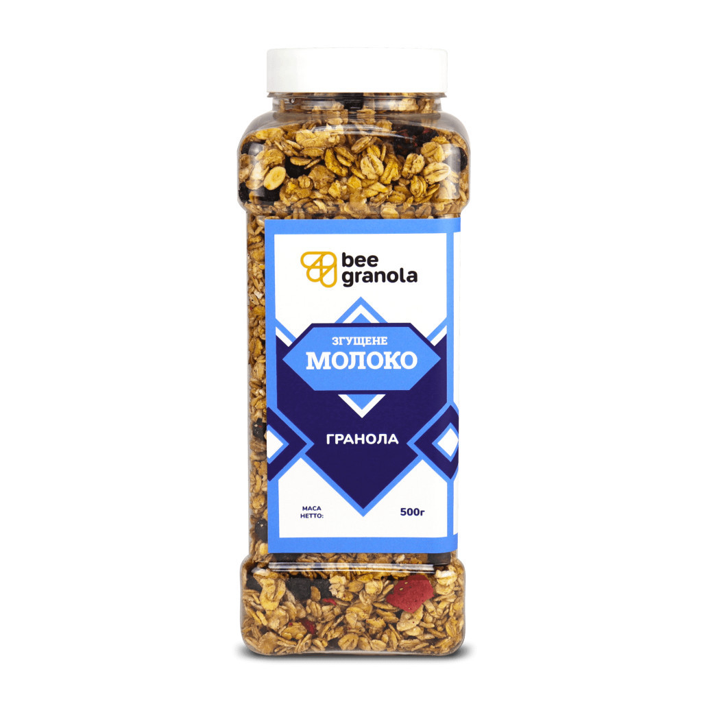 Гранола Bee Granola Молоко згущене 500 г (4820228430436)