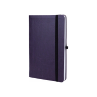 Notebook Optima A5 NEBRASKA, soft cover, eraser, white block line, dark purple (O20124-08)