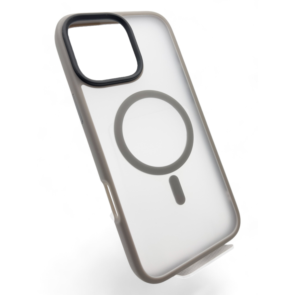 Чохол до мобільного телефона BeCover Metal Buttons Case (MagSafe) для Apple iPhone 16 Pro Max Gray (712101) Чохол до мобільного телефона BeCover Metal Buttons Case (MagSafe) для Apple iPhone 16 Pro Max Gray (712101)