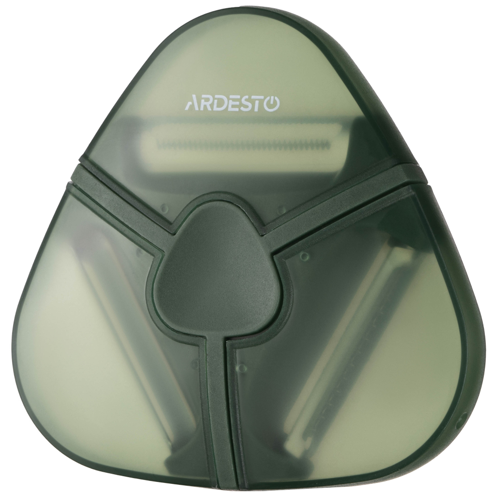 Овочечистка Ardesto Gemini, нержавіюча сталь, пластик, зелений (AR2169PG)