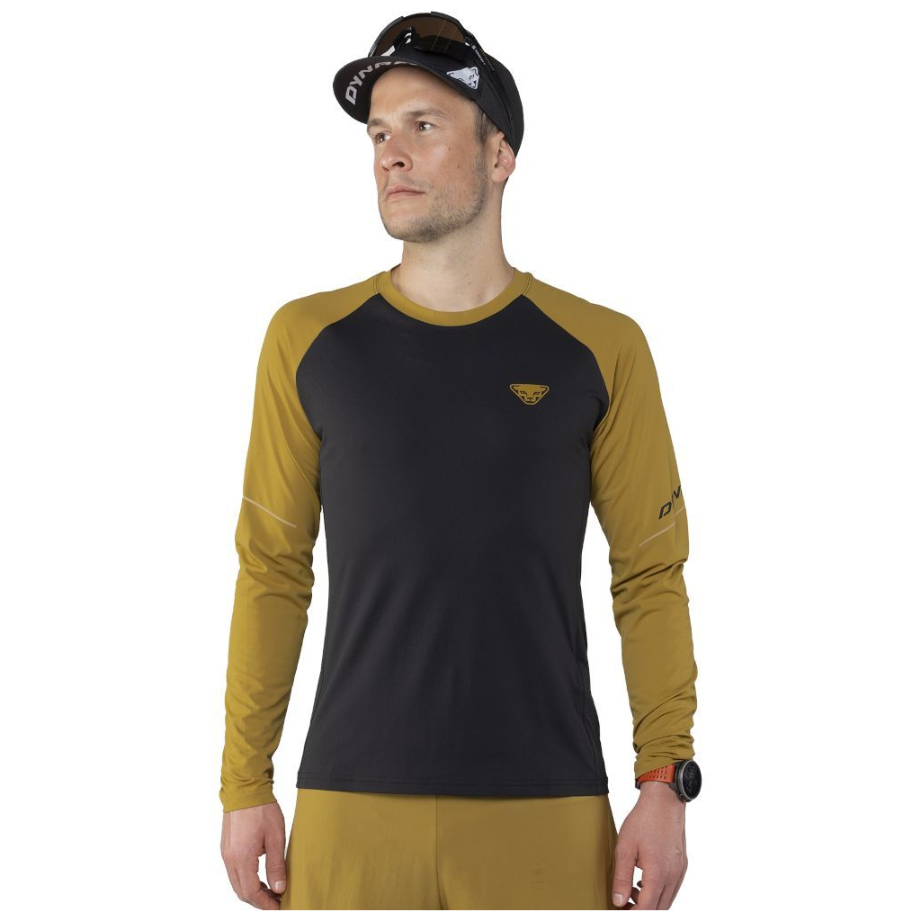Лонгслів Dynafit Alpine Pro L/S Tee Mns 71156 0914 - 48/M - чорний/жовтий (016.002.2709)