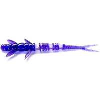 Fishing silicone FishUP Flit 3" 060 - Dark Violet/Pavlina&Silver (8pcs/pack) (1864.03.25)