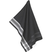 Kela kitchen towel Gianna, 70x50 cm, black with stripes (12786) (00000023330)