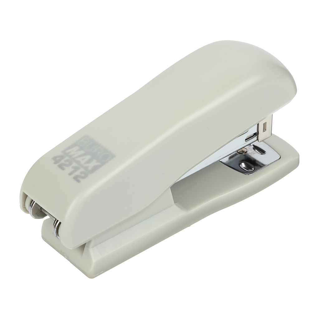 Степлер Buromax пластиковий, 20 аркушів, (скоби №24;26), 105 х 31 х 55 мм, сірий (BM.4212-09)