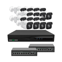 Комплект відеоспостереження Greenvision GV-IP-K-W88/16