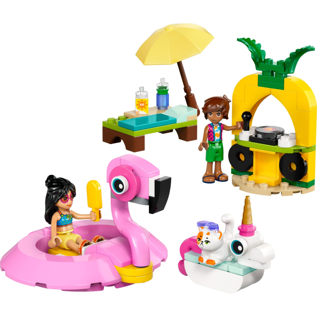 Конструктор LEGO Friends Вечірка єдинорога та фламінго біля басейну (42658)